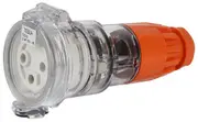 Tesla 3 Pin 32A Extension Socket IP66 (Round Pin)