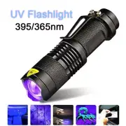 365/395nm UV Flashlight Ultraviolet Black Light LED Pet Urine Stains Detector