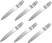 OFFSCH Stainless Steel Dessert Forks Piece Set Elegant Salad Forks for Everyday Use Home Cafe Restaurant
