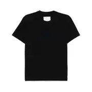 [Sacai] Sacai Flocked-slogan T-shirt III NUMERIC BLACK