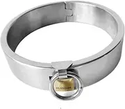 3 cm Stainless Steel Lockable Collar Neck Bondage Choker/Collar/Neck Cuffs BDSM Restraint Sex Toy for Women Men