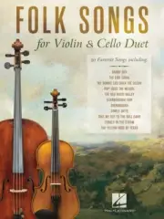 Folk Songs for Violin and Cello Duet String Duet Book NEW 001192431