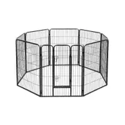 i.Pet 40" 8 Panel Dog Playpen Pet Exercise Cage Enclosure Fence Play Pen