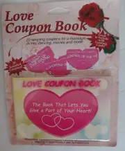 FREE Lovers Romance Couple 20 Great Assorted Tempting Love Coupon Book Gift NIP