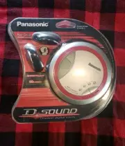 Panasonic Portable CD Player SL-SX330 Red and Silver w/Earphones New Vintage NIB