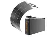VoltX 12V 200Ah Slim Lithium Battery + VoltX 100W Solar Panel Flexible