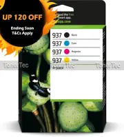 HP 937 Black+Tri-Colour Ink Cartridge Value Pack for OfficeJet Pro 9730e 9720e