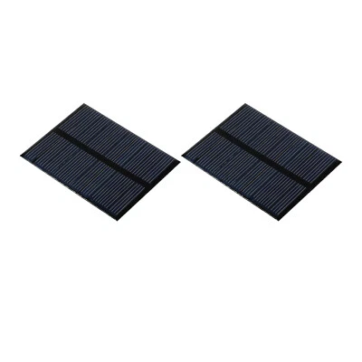 Mini Solar Panel Cell 5V 90mA 0.495W 70mm x 55mm for DIY Project Pack of 2