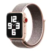 For Apple Watch Series 3,42-mm Case,Nylon Watch Band,Fastener,Pink