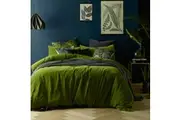 Cotton Velvet Quilt Cover Set Mossy Road Super King