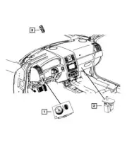 Genuine Mopar 2006-2011 Dodge Charger Front Headlight Lamp Switch 68019678AE (for: Chrysler)