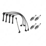 4 x NGK Spark Plugs + Bosch Ignition Leads for Nissan Pulsar N15 BCAN15 FCAN15