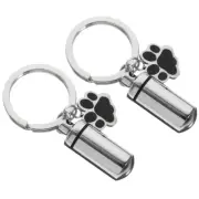2 Pcs Ashes Necklace Cremation Jewelry for Pet Remembrance Keepsake