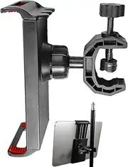 Phone Holder for Tripod - Rotating Abs Mobile Mount, Clip Bracket | 360° Phone Tripod Adapter Stand for Desktop Use, Stable Vertical or Horizontal Positioning for Meetings, Streaming