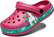 [BMINFEE] Kid's Girls Boys Clogs Garden Shoes Toddler Slip On Cartoon Slides Sandals Beach Slipper Children Water Sneakers
