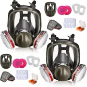 Full Face Respirator Mask - Gas Masks Survival Nuclear and Chemical for...