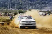 Kenneth Eriksson Staffan Parmander Mitsubishi Galant WRC Rally 1991 Old Photo 7