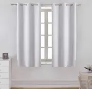 WONTEX Blackout Curtains 38 x 54 in Greyish White 2 Panels