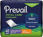 Prevail Super Absorbency Incontinence Underpads Extra Large 10 Count (Pack of 4)