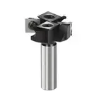 CNC Four Blade Cutter Router Bit 1/2" Shank 2+2 Inserts Cutter Planing Bit Tool