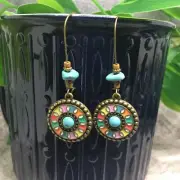 2.5” Bronze-tone Earring Set Bohemian Retro Drop Dangle Hook New Free Ship 7093