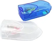 2 Pcs Tablet Cutter Splitter with Pill Case Safe and Design for Small Large Compact and White Portable Medicine Organizer