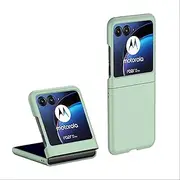 [GIOPUEY] Case Compatible with Motorola Razr 40 Ultra, Hard PC Material Cover, Comfortable and Smooth to the Touch Phone Case, Shockproof, Anti-Fingerprint - green