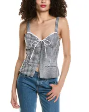Colette Rose Tie Front Top