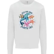 Plastic Free Climate Change Octopus Seal Fish Kids Sweatshirt Jumper