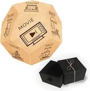 UNICRAFTALE Date Night Gift Ideas Wooden Decision Dice Games Leisure Activity Type Decision Dice Funny Present for Men Woman Couple Birthday Christmas Valentine's Day