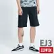 特降品↘EDWIN JERSEYS迦績 EJ3 涼感 復古棉 休閒短褲-男款 黑色 SHORTS