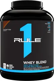 Rule1 R1 Whey Blend 5.02 Lb, Chocolate Fudge (66 Servings)