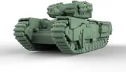 LF700905 1/700 Military Model Kit British Churchill AVRE Crocodile Infantry Hell Buggy