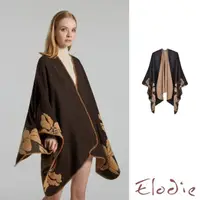 在飛比找momo購物網優惠-【Elodie】雙面斗篷 保暖斗篷/歐美時尚創意圖樣保暖雙面