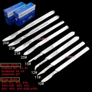 Dental Scalpel Blades Medical Sterilized Carbon Steel Blade Handle Holder Tool