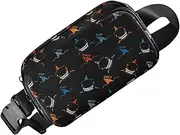 Walopola Belt Bag for Women | Multi-Pocket Waterproof Running Fanny Pack,Compact Fashionable Belt Pouch for Travel Running Hiking Workout Cycling