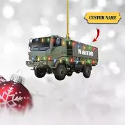 Army Container Truck Christmas Ornament 2d Container Truck Ornament Gift Truck