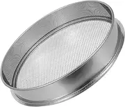Garneck Garden Soil Sifter Stainless Steel Soil Sifting Pan with Mesh for Efficient Gardening for Composting Easy to Clean for Home and Beach Use