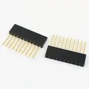 100Pcs 2.54mm Pitch 10 Pin Single Stackable Shield Female Header for Arduino