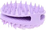 NOLITOY Bath Brush Body Scrub Body Brush Handheld Shower Brush Silicone Scrubber Body Wash Brush Scrub Brush for Shower Silicon Loofah Shower Brush for Body Skin Scrubber Violet