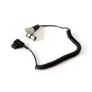 Kondor Blue Dtap4XLR D-Tap to 4-Pin XLR Female Right Angle Adapter Power Coiled