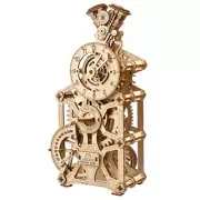 Mechanical UGEARS wooden 3D puzzle Model Engine Clock Construction Set