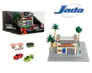 NEW ~ Jada Fast & Furious Diorama - Toretto's Cafe Nano Scene with 2 Vehicles