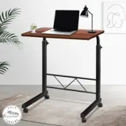 Mobile Table Desk Adjustable Laptop Stand - Bedside Computer & Study/ White also