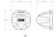 SSV Works Universal 6.5'' Cage Mounted Unloaded Speaker Pods With 1.75" Clamps