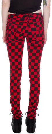 [Tripp NYC] Dyed Checkered Jeans
