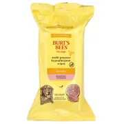 Burt's Bees, Multi-Purpose Hypoallergenic Wipes with Honey, For Dogs, Grapefruit, 100 Count