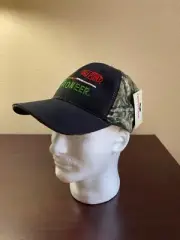 Pioneer Seed Dupont NWT Black with Mossy Oak Break up infinity Hat Cap
