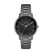 Armani Exchange Three-Hand Gunmetal Stainless Steel Watch AX2761 Black