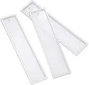 AIMALL 5pcs Rectangle Silicone Bookmark Mold DIY Epoxy Resin Craft Mould Making Tools Transparent Resin Mould Student Giftc-High-Quality, Reusable Pendant Mold